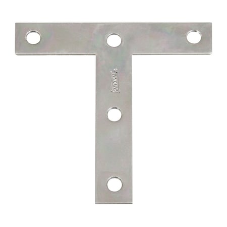 National Hardware National Hardware 4 in. H X 4 in. W Zinc-Plated Steel Tee Plate N113-753